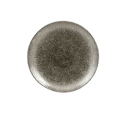 Raku Quartz Black - Coupe Plate - 16.5Cm (Pack Of 12)