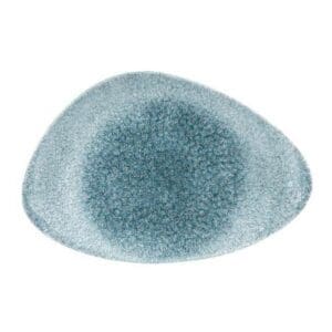 Raku Topaz Blue - Chefs Triangle Plate - 30X20Cm (Pack Of 6)