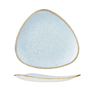 Duck Egg Blue - Triangle Plate - 26.5Cm (Pack Of 12)