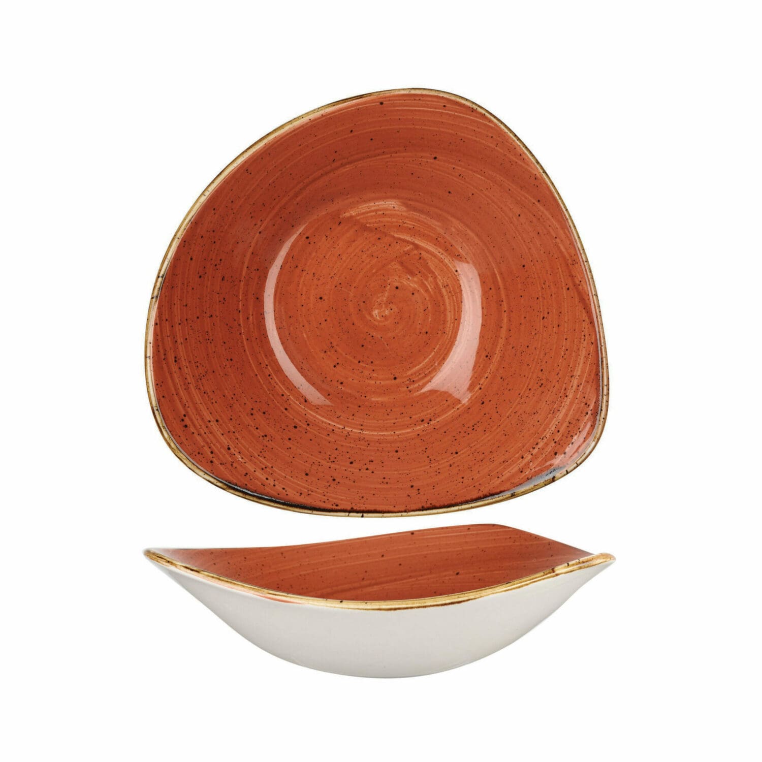 Spiced Orange - Triangle Bowl - 15.3Cm (Pack Of 12)