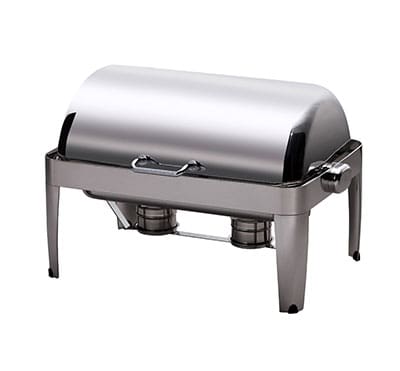 Chafing Dish Ibis Rectangular Roll Top 18/10 S/Steel 667 X 485 X 452mm 8Lt
