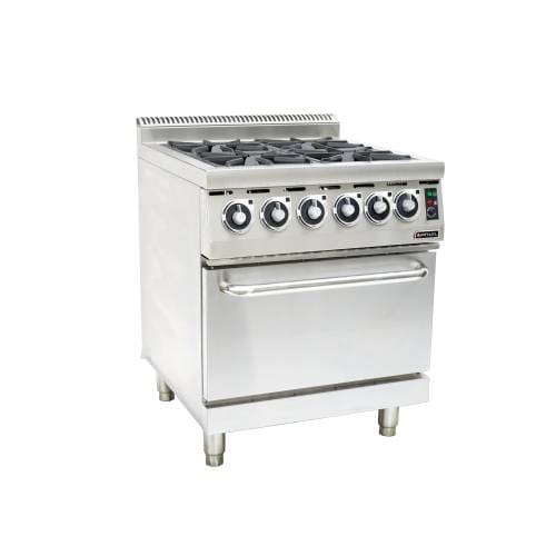 Gas Stove With Electric Oven Anvil - 4 Burner