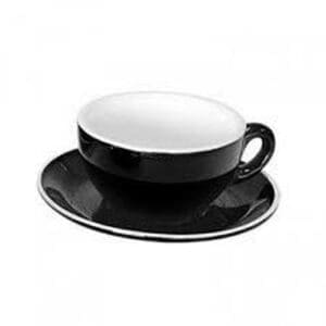 Open Cappuccino Cup Black - 21Cl (Pack Of 12)