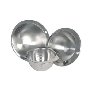 Measuring Bowl Stainless Steel Round Notched 1200Ml