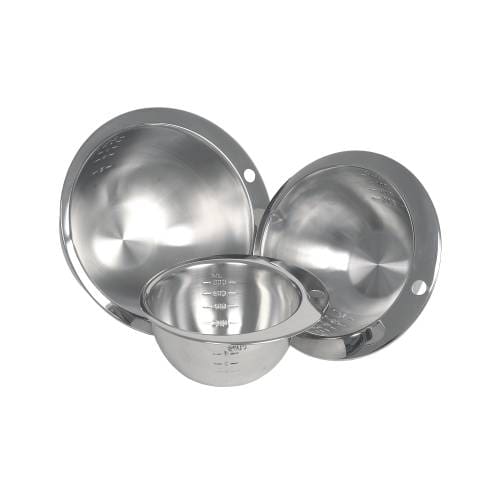 Measuring Bowl Stainless Steel Round Notched 1200Ml