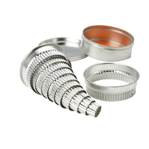 Round Cutter Set S/Steel- Plain 20 Piece