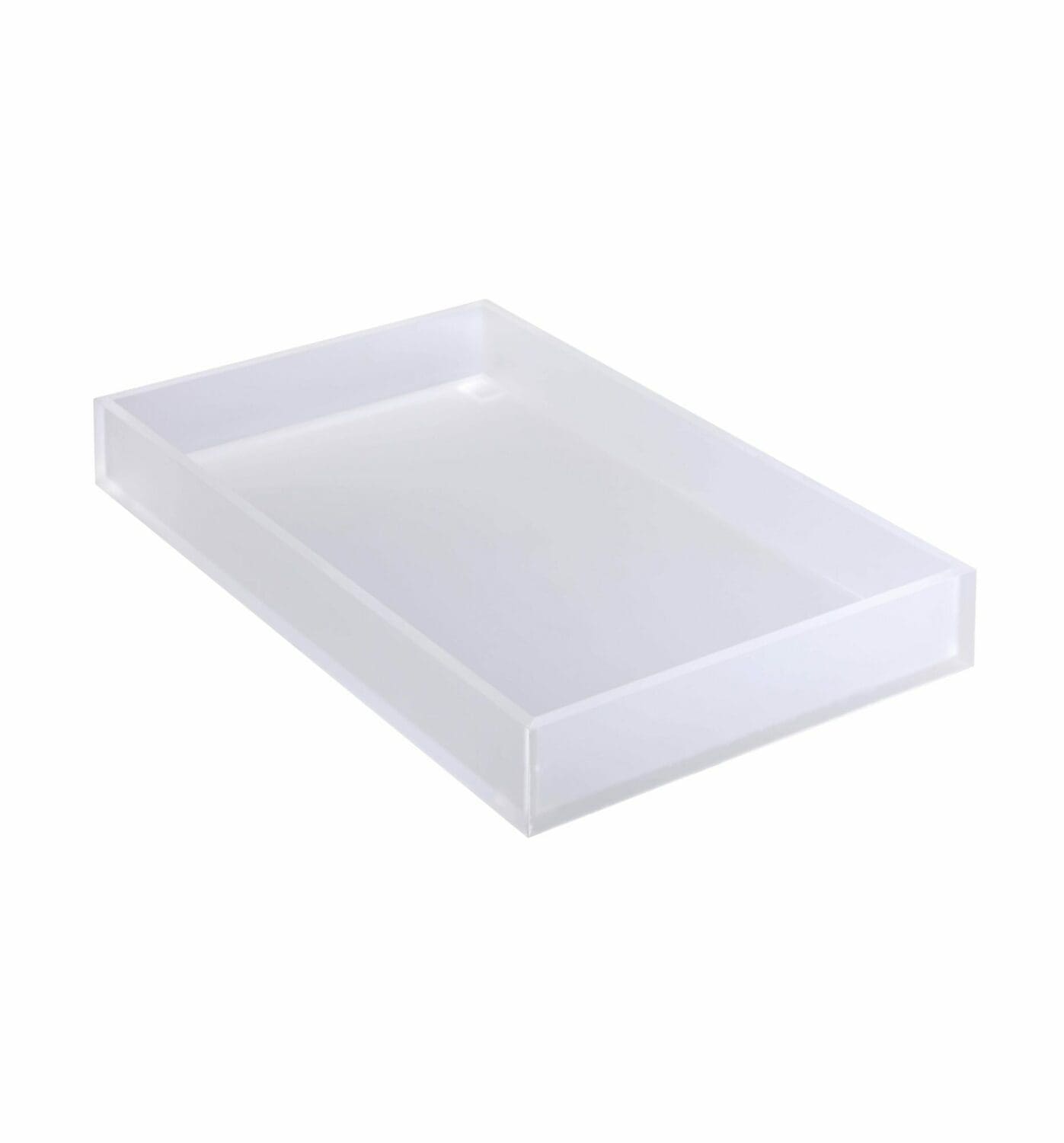 T-Collection Ice White Lucite Tray