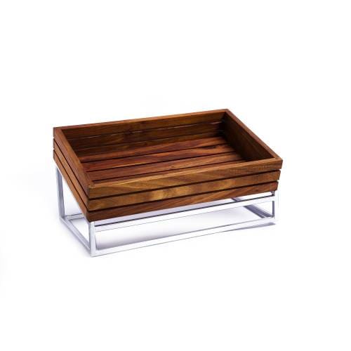 Wood Display Basket (305 X 205 X 70mm) Infinti