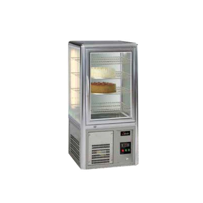 Cake display fridge - 4 rotating shelves - table top