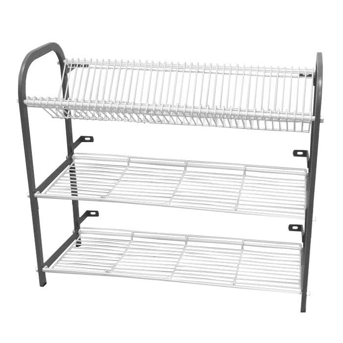 Crockery rack wall mounted 3 shelf - 802mm