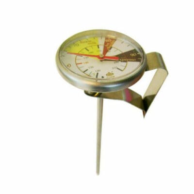 THERMOMETER COFFEE 125mm (50°C to 100°C) COFFEE, CAPPUCCINO, MILK THERMOMETER