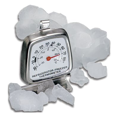 THERMOMETER FRIDGE / FREEZER -30°C to +30°C - S/STEEL THERMOMETER