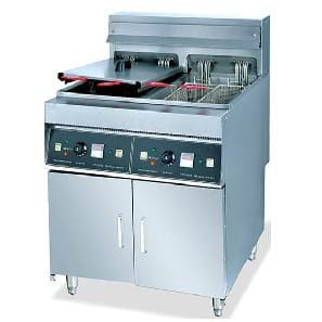 Floor Standing 2 x 20Lt Fryer High Speed Includes 4 Baskets