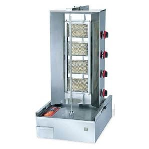 Gas Schwarma Machine 4 Burner