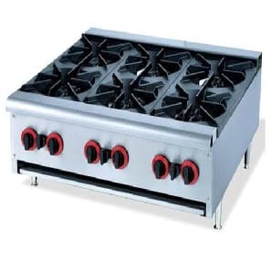 Boiling Table 6 Burner Counter Model