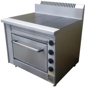 Solid Top 3 Plate Stove With Electric Oven 1000 x 890 x 860MM