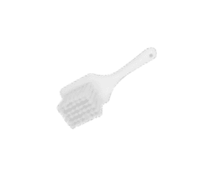 Short Handle Scrub Soft Bristle White 210MM