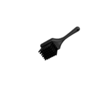 Short handle Scrub Hard Bristle Black 210MM