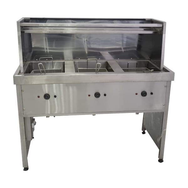 3 Pan Gas Fryer (20Lt Pan)