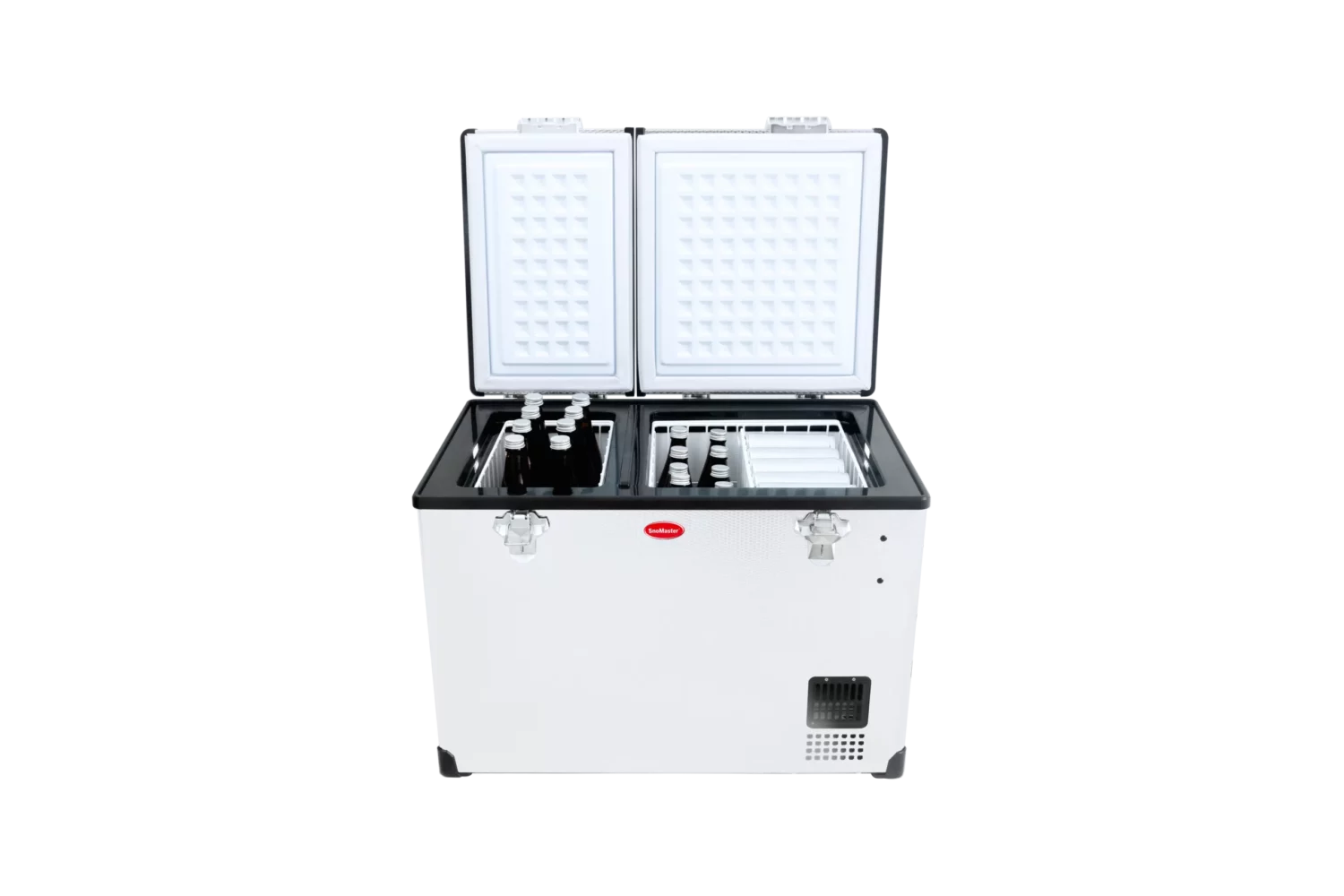 56L Dual Compartment Stainless Steel Fridge/Freezer AC/DC - Image 2