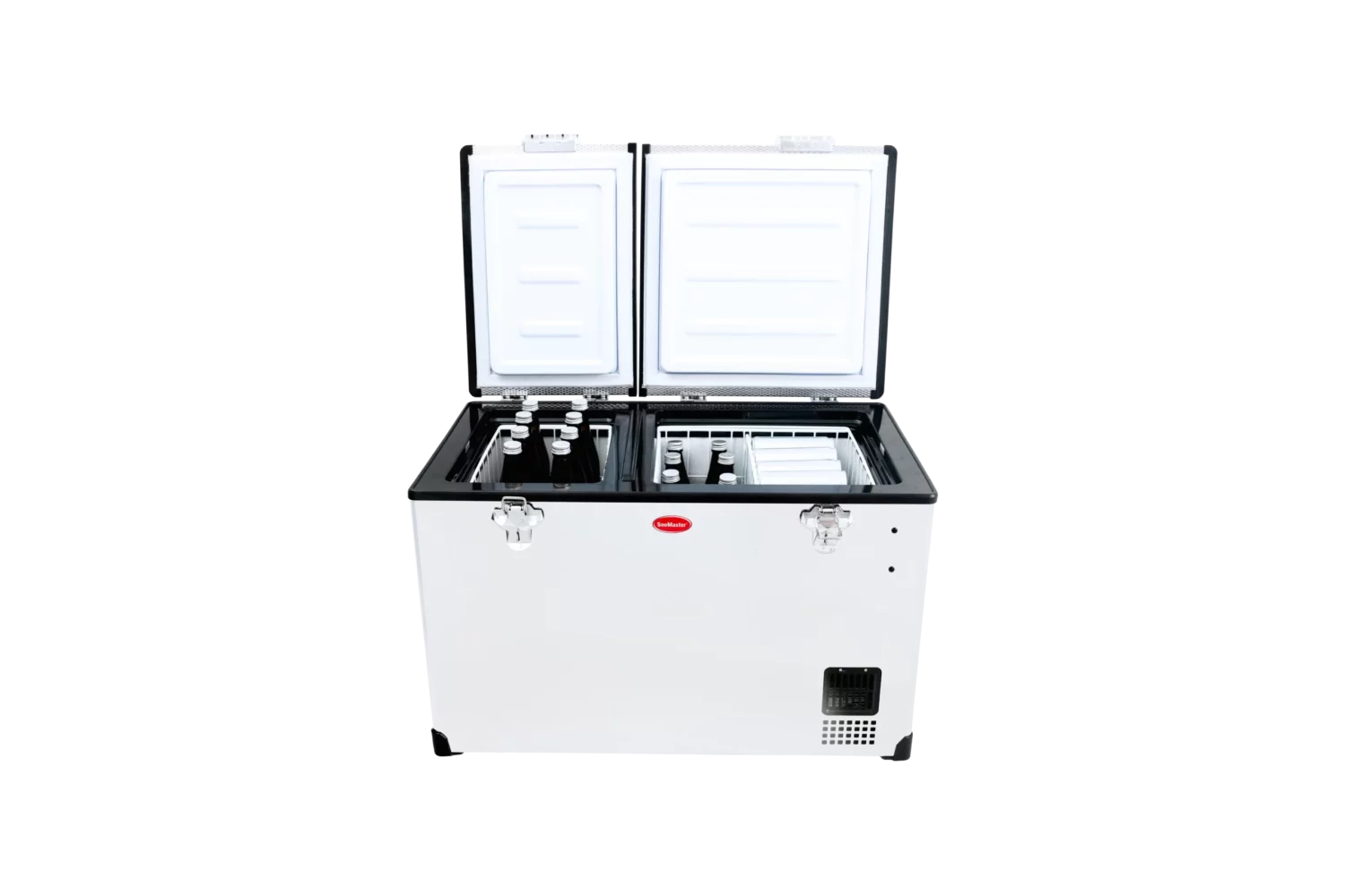 66L Dual Compartment Stainless Steel Fridge/Freezer AC/DC - Image 2