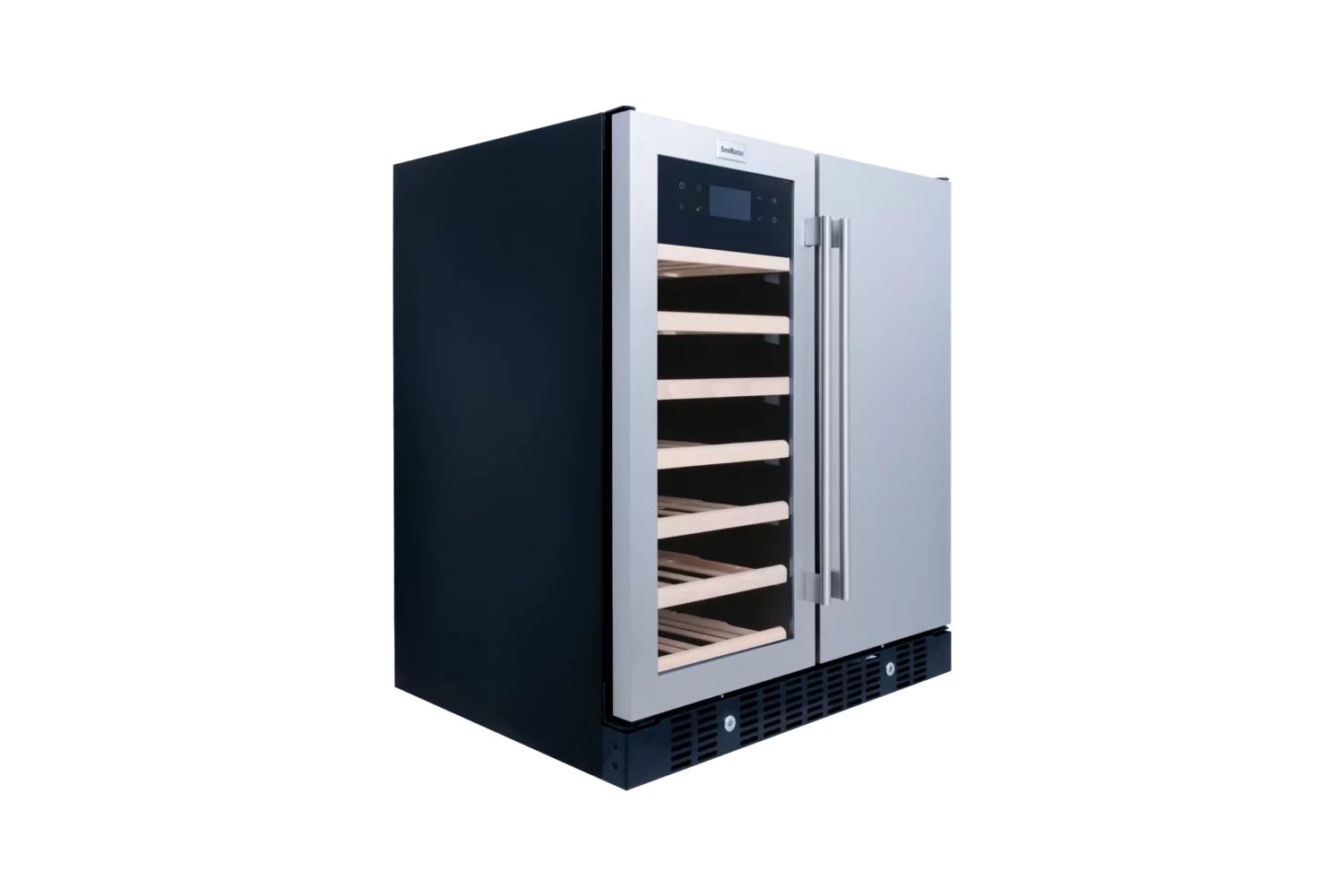 176L Double Door Stainless Steel Beverage/Wine Cooler Pro Series
