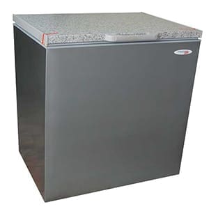 Chest Freezer Multimode T/STAT "Granite" Lid Grab Handle Backwall COND R600A Grey Exterior 199Lt