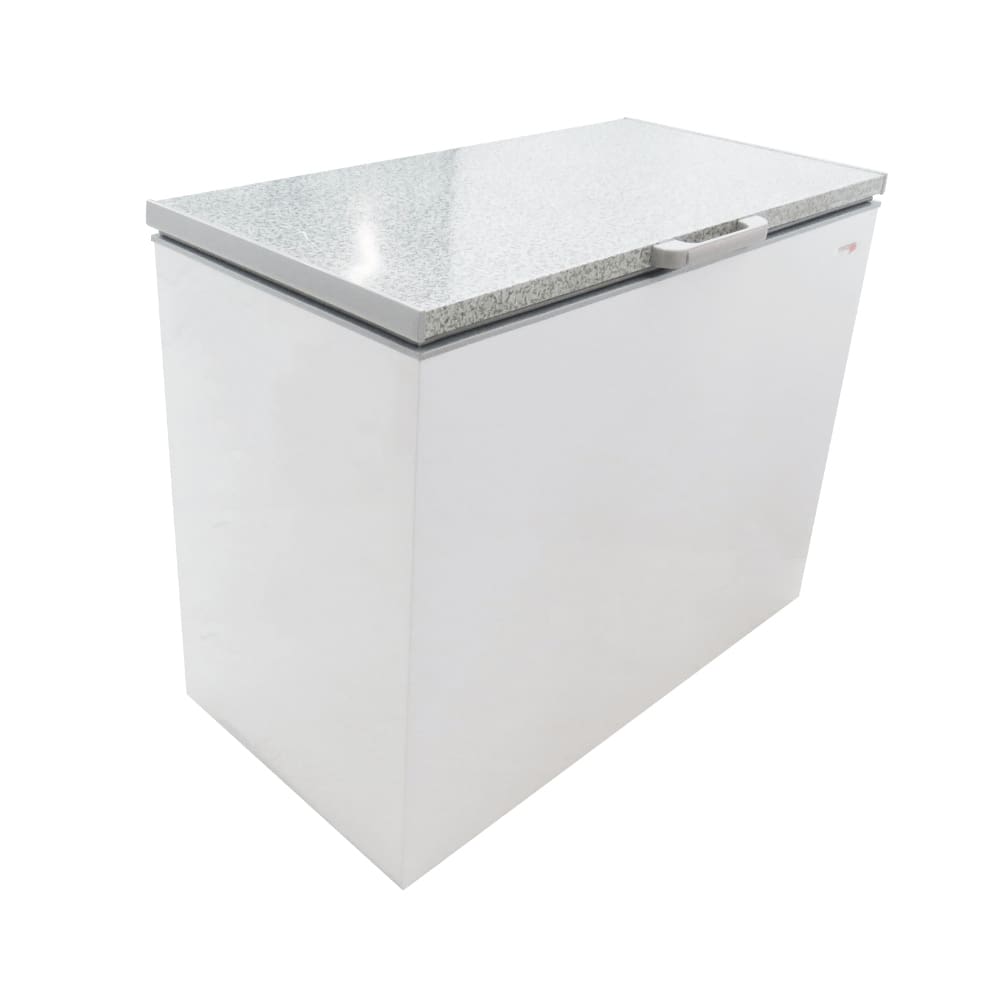 Chest Freezer multimode T/STAT Stainless Steel Lid grab Handle Backwall COND R600A 299Lt