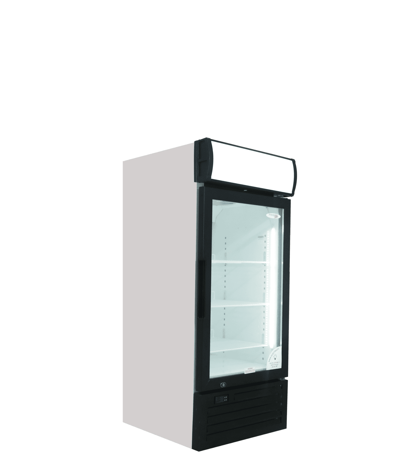 Beverage Cooler Hinged Half Door R290 LED Lights EMS 238Liters