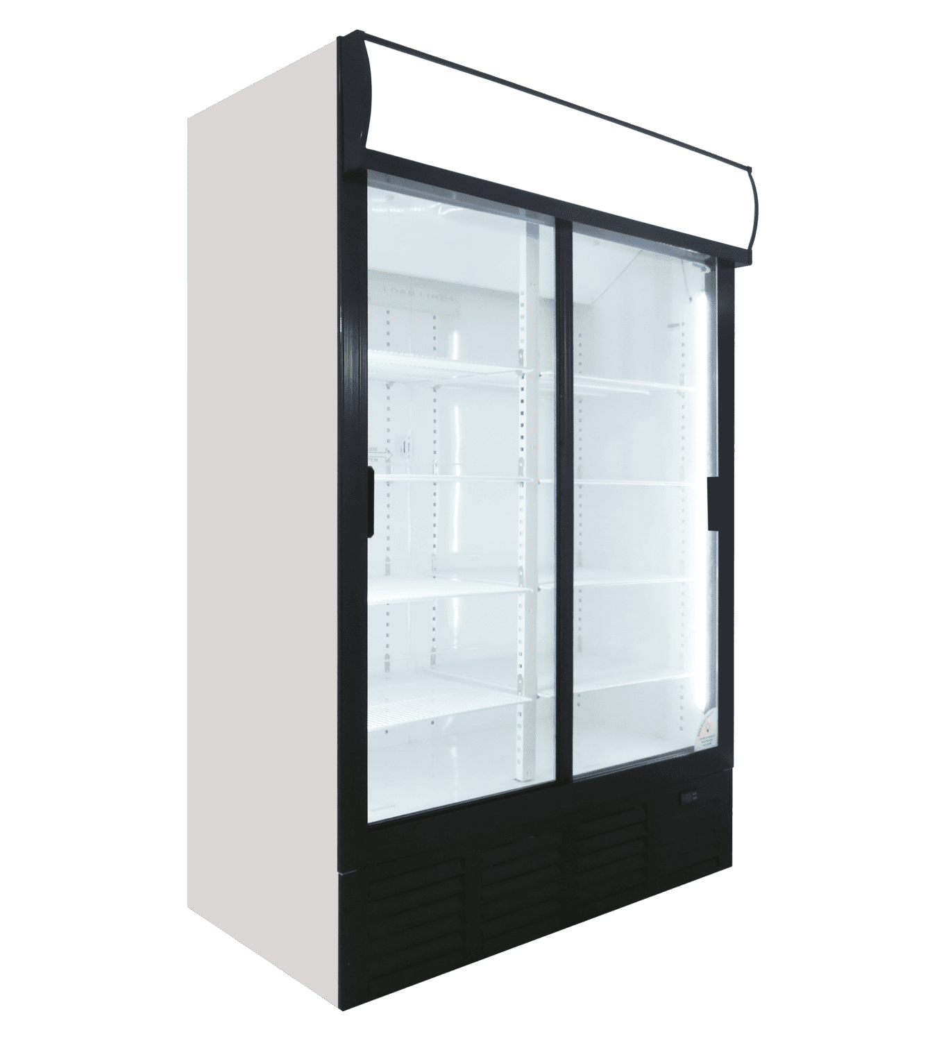 Beverage Cooler Sliding Double Door R290 LED Lights EMS 1076LT