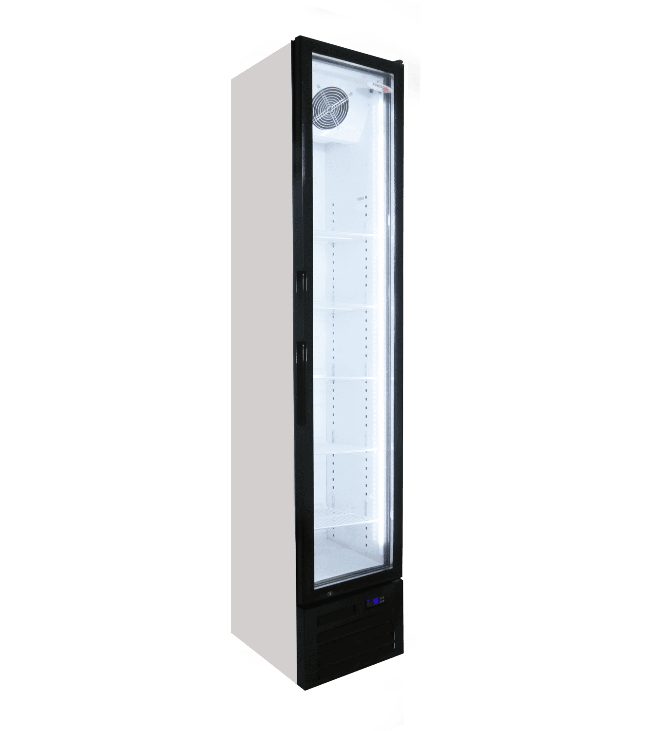 Beverage Cooler Full Hinged Slim Door R290 LED Lights EMS 198Lt