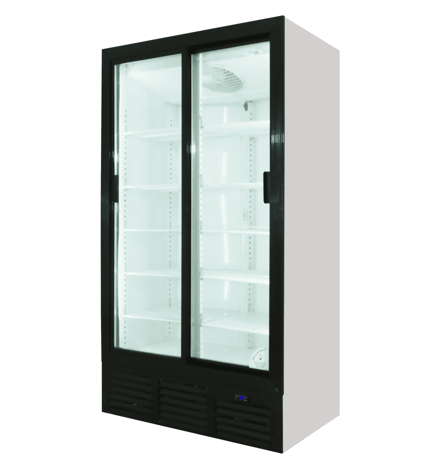 Beverage Cooler Sliding Full Door R290 LED Lights EMS 886Liters
