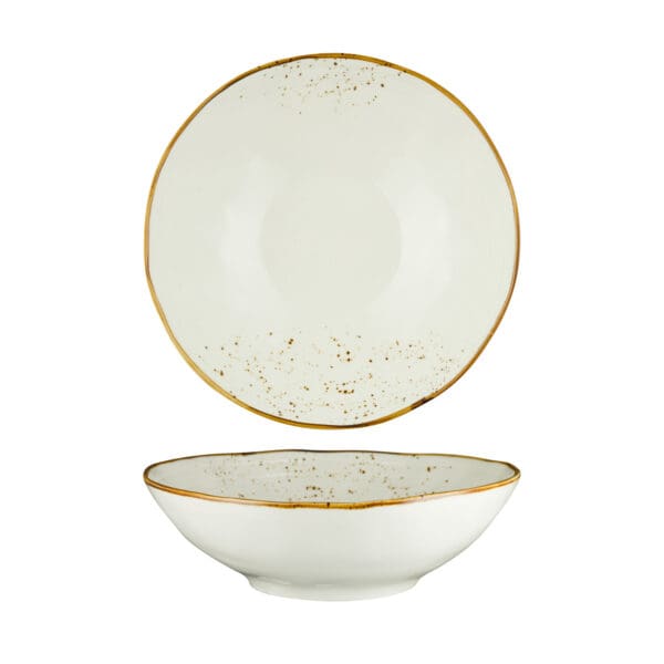 FYNBOS - KAROO SAND - ORGANIC ROUND BOWL - 40.5CM X 12.5CM (Pack Of 3)