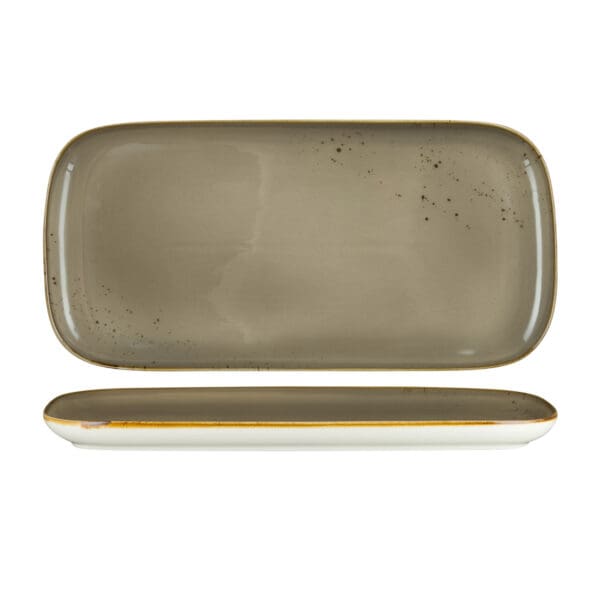 FYNBOS - MOUNTAIN GREY - RECTANGULAR PLATE - 45CM X 19CM (Pack Of 3)