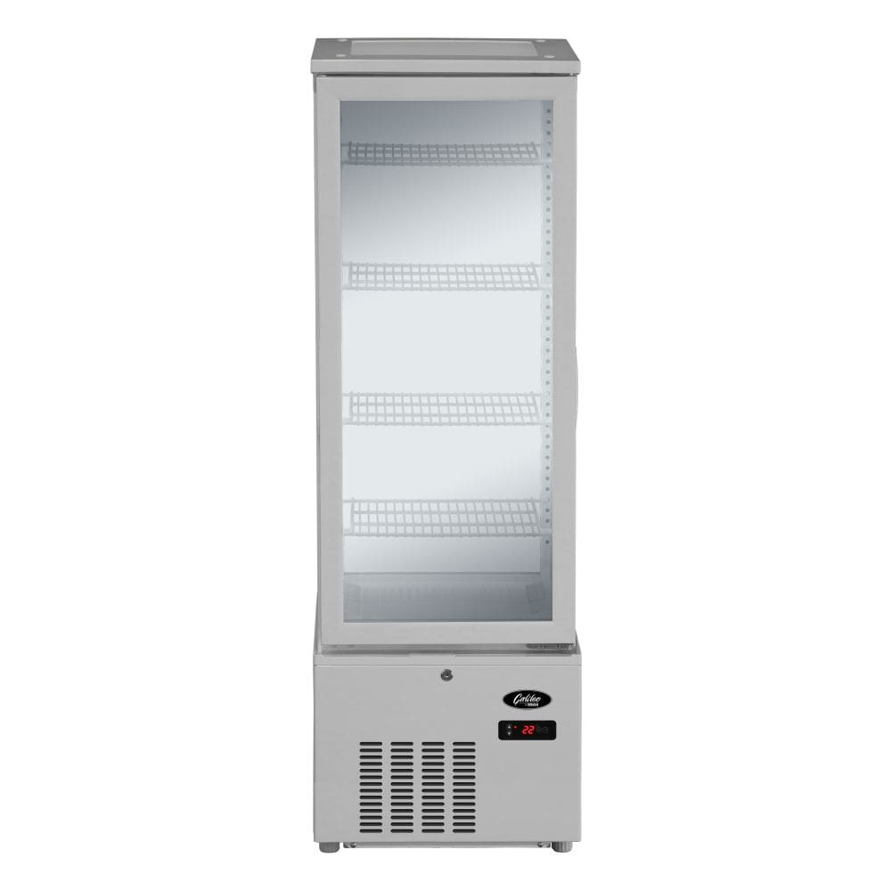 Refrigerated glass display cabinet - 279Lt, White