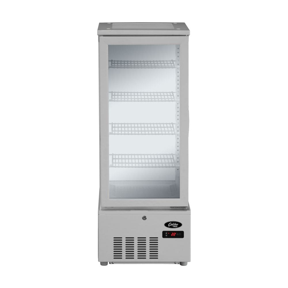 Refrigerated glass display cabinet - 92Lt, White