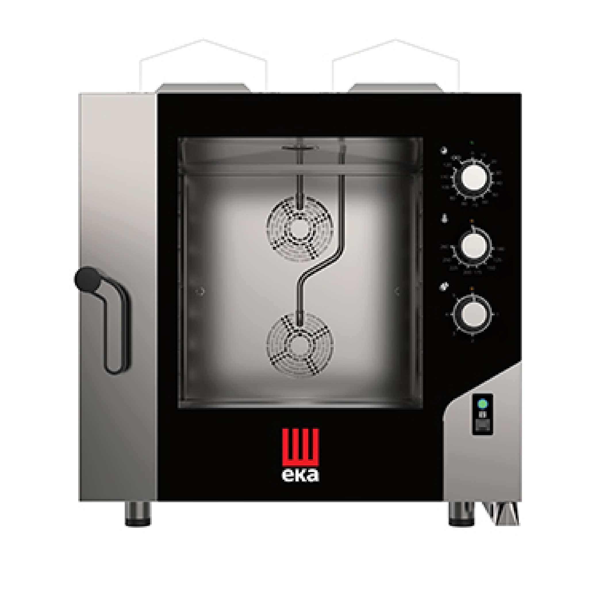 6 Tray Bakery combi steamer Gas (Manual Control)