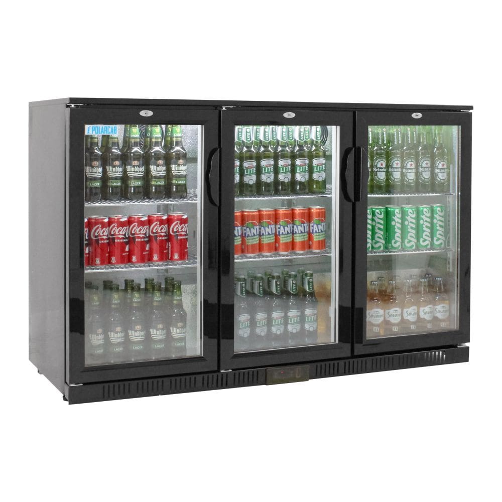 Back bar cooler 3 Door, Hinged