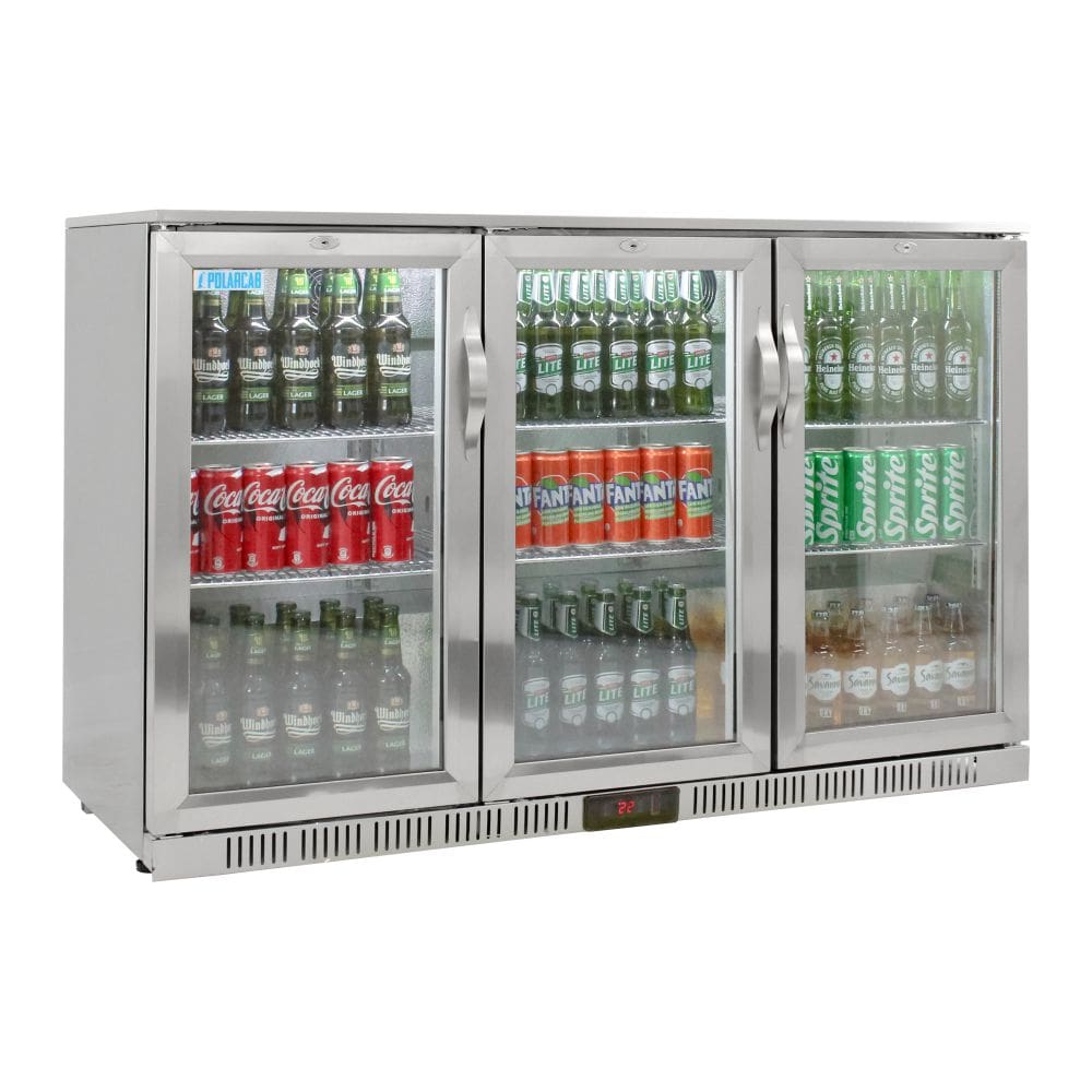 Back bar cooler 3 Door, Hinged