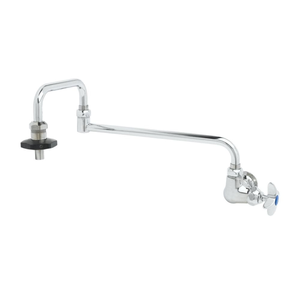 Pot filler with double jointed spout