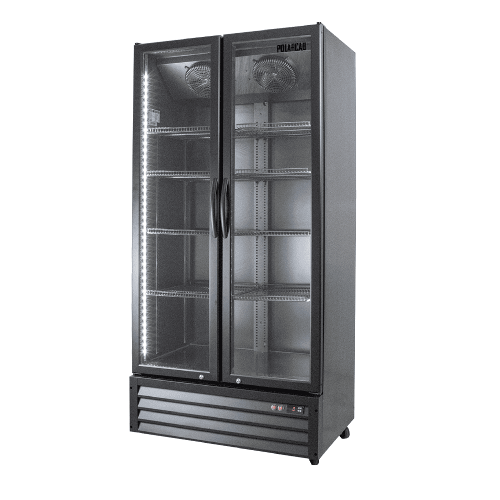 UPRIGHT FRIDGE DOUBLE GLASS DOOR - 940MM