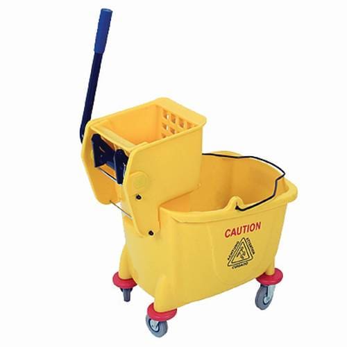 Plastic Bucket & Wringer - (Yellow) 36 Lt