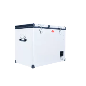 72L Dual Compartment Stainless Steel Fridge/Freezer AC/DC
