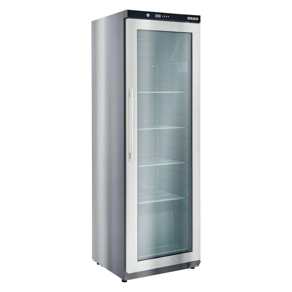 Upright storage fridge with glass door - 300Lt